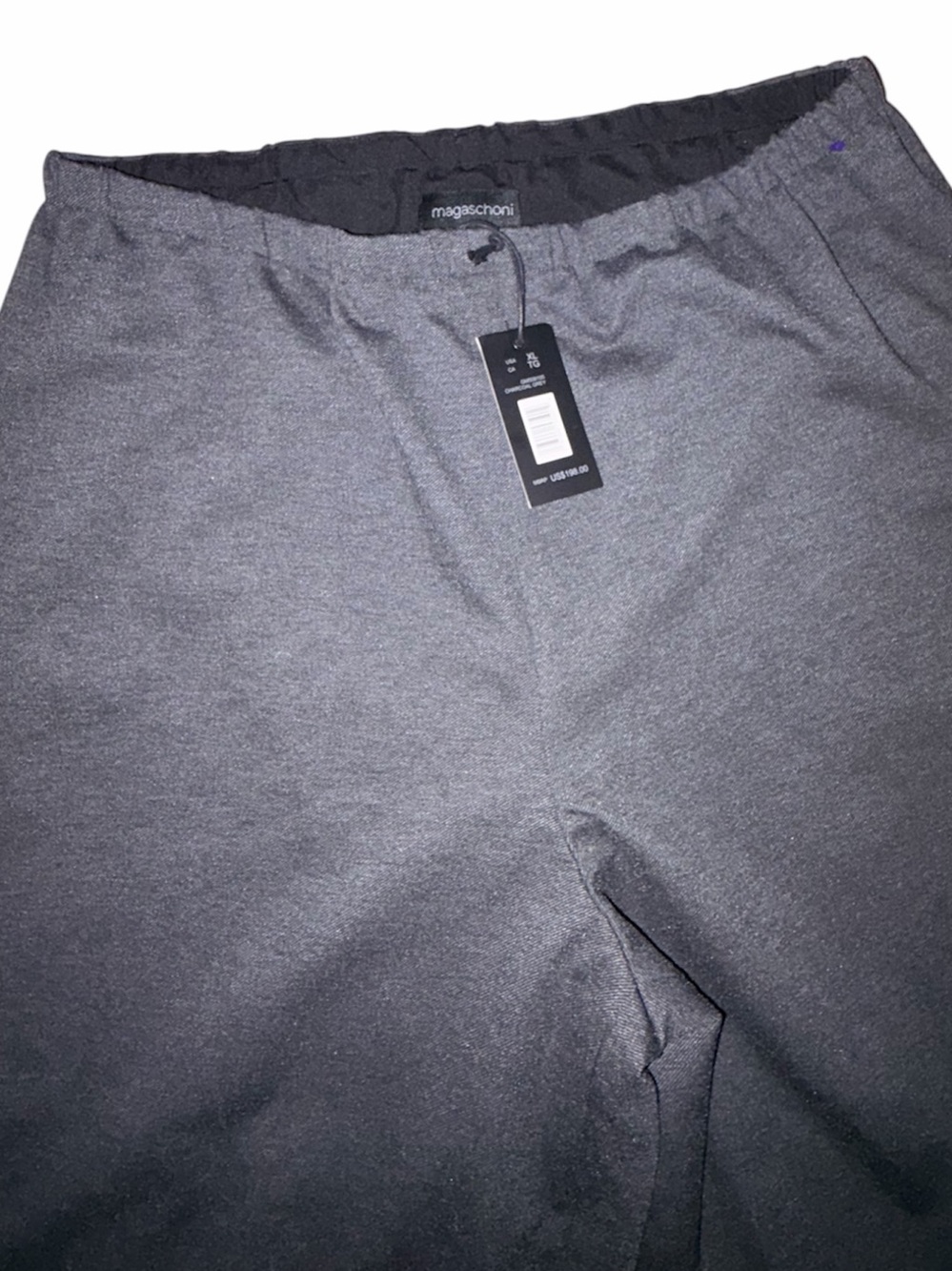 Magaschoni charcoal grey Wide-Leg Dressup Pants XL-NWT - Picture 4 of 9